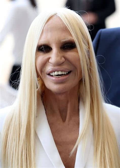 donna vestiti di marca versace|what happened to donatella versace's face.